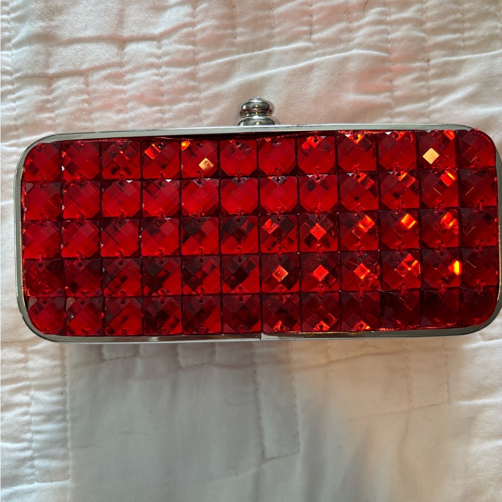 Red Crystal Clutch